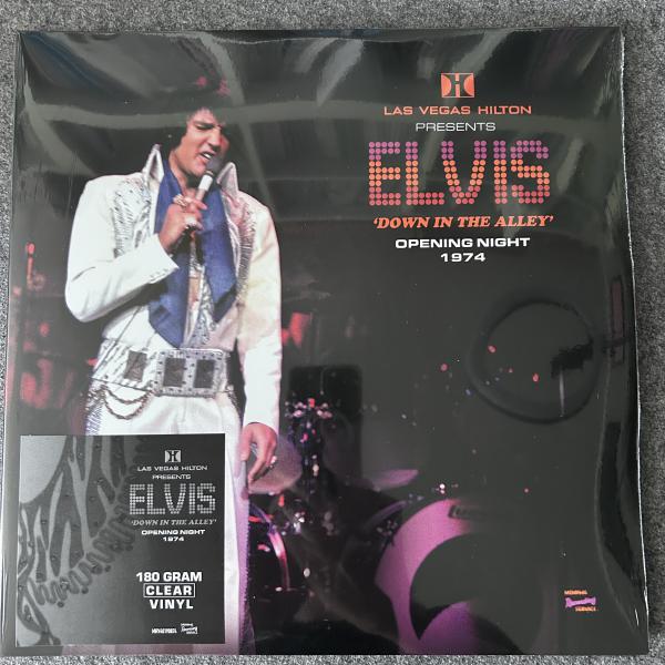 LAS VEGAS HILTON PRESENTS ELVIS "DOWN IN THE ALLEY" OPENING NIGHT 1974 (LTD. EDITION - CLEAR VINYL) 