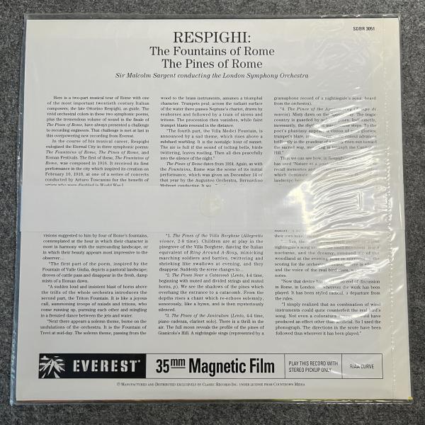 RESPIGHI: THE FOUNTAINS OF ROME - THE PINES OF ROME 