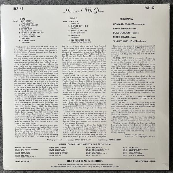 THE RETURN OF HOWARD McGHEE 