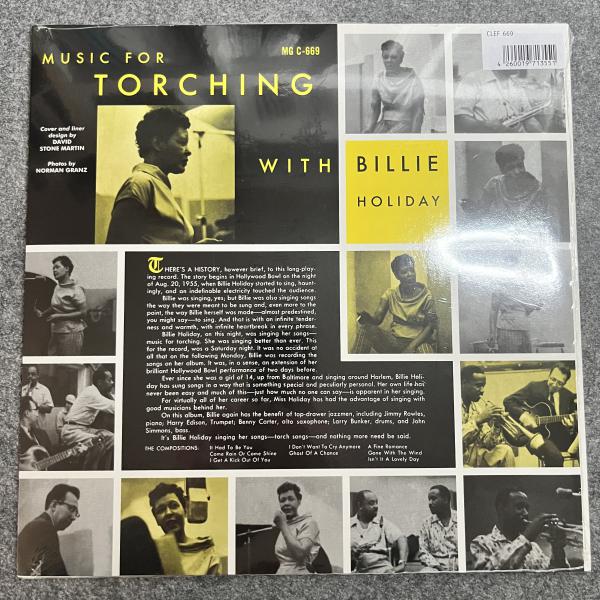 MUSIC FOR TORCHING WITH BILLIE HOLIDAY 
