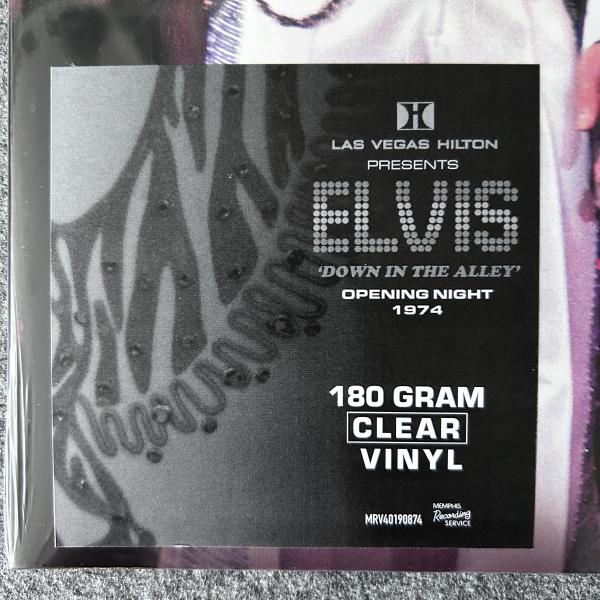 LAS VEGAS HILTON PRESENTS ELVIS "DOWN IN THE ALLEY" OPENING NIGHT 1974 (LTD. EDITION - CLEAR VINYL) 