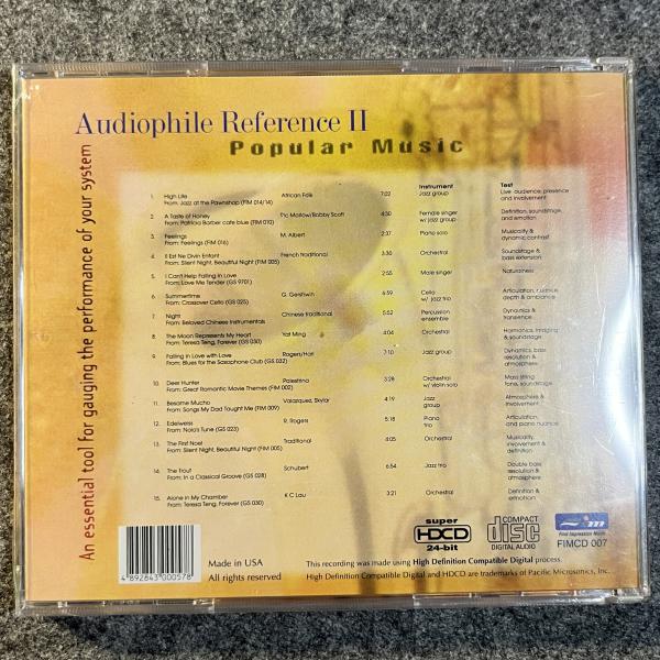 AUDIOPHILE REFERENCE II - POPULAR MUSIC 
