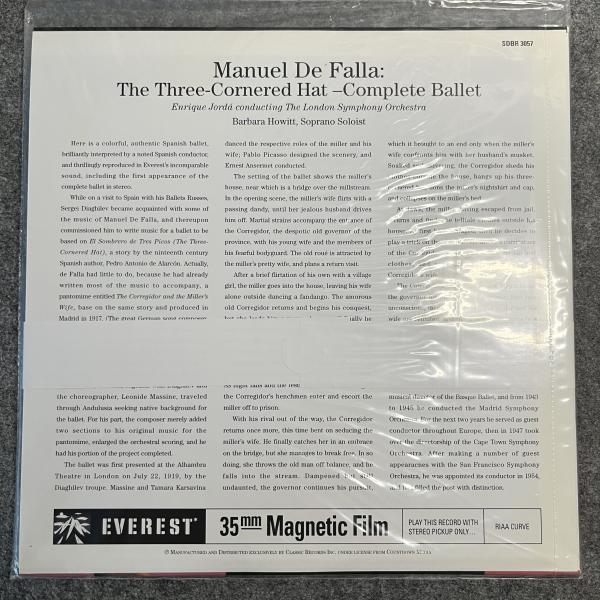 FALLA: THE THREE CORNERED HAT (COMPLETE BALLET) 