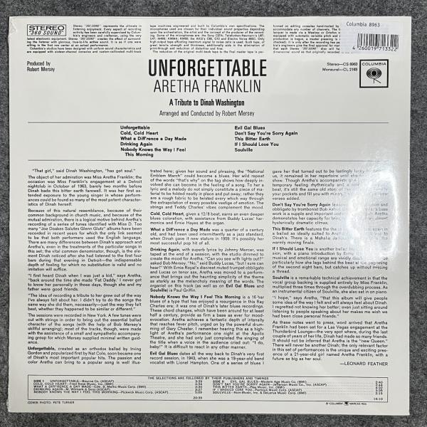 UNFORGETTABLE - A TRIBUTE TO DINAH WASHINGTON 