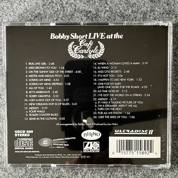 LIVE AT THE CAFE CARLYLE 