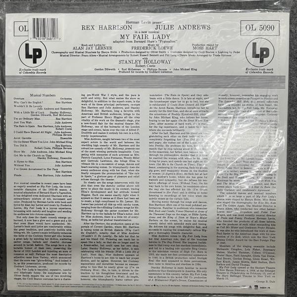 REX HARRISON - JULIE ANDREWS - MY FAIR LADY 