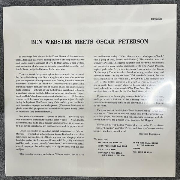 BEN WEBSTER MEETS OSCAR PETERSON 