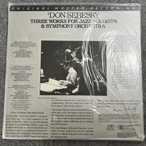 THREE WORKS FOR JAZZ SOLISTS & SYMPHONY ORCHESTRA 