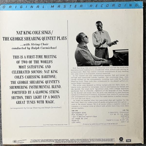 NAT KING COLE SINGS - GEORGE SHEARING PLAYS 
