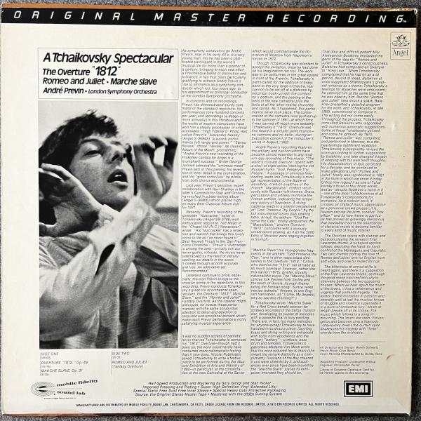 A TCHAIKOVSKY SPECTACULAR   THE OVERTURE 1812 