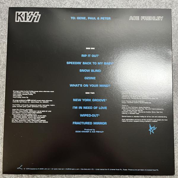 ACE FREHLEY - PICTURE DISC 